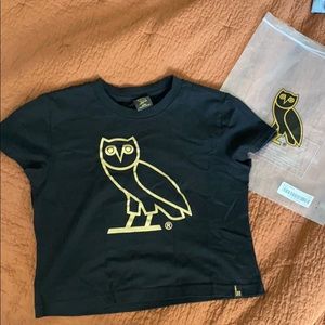 OVO Black Crop T-Shirt